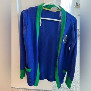 Blue and Green Cardigan